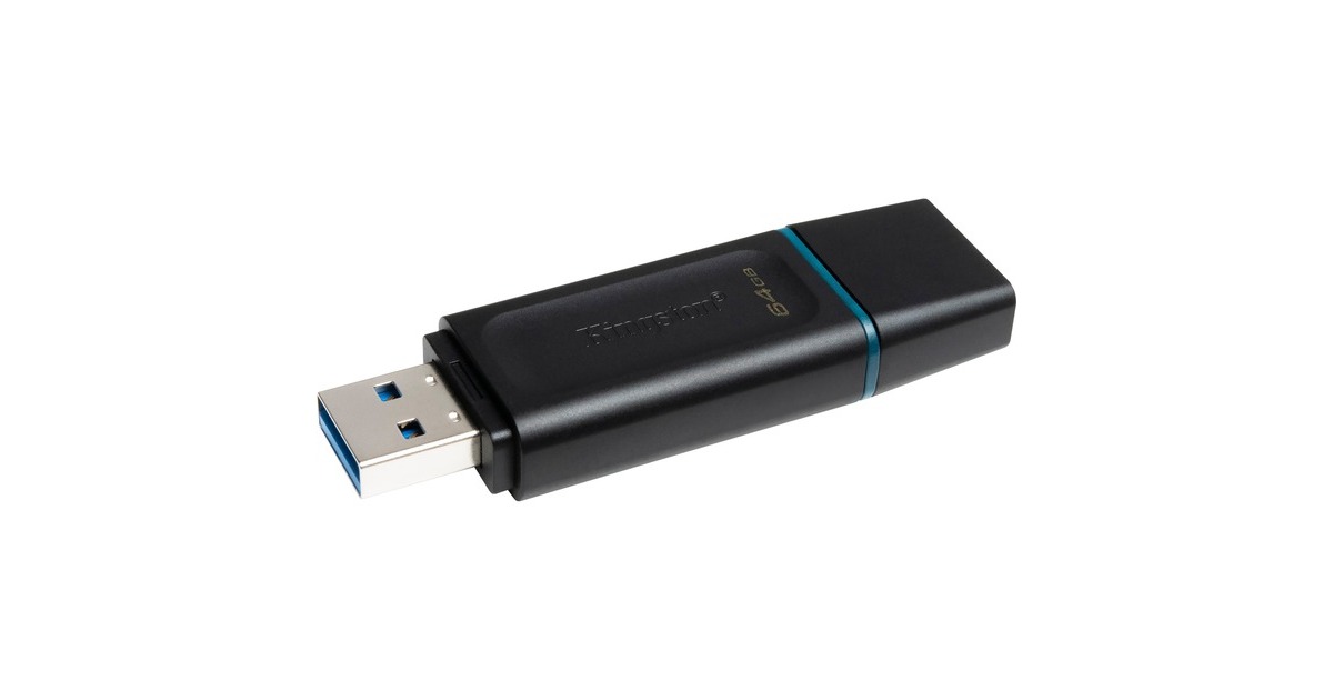 KingstonDataTraveler Exodia 64 GB usb-stick  (Zwart/turquoise, DTX/64GB)