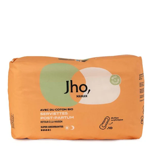 Jho Serviettes Post-partum - Super Absorbantes x10 10 serviettes
