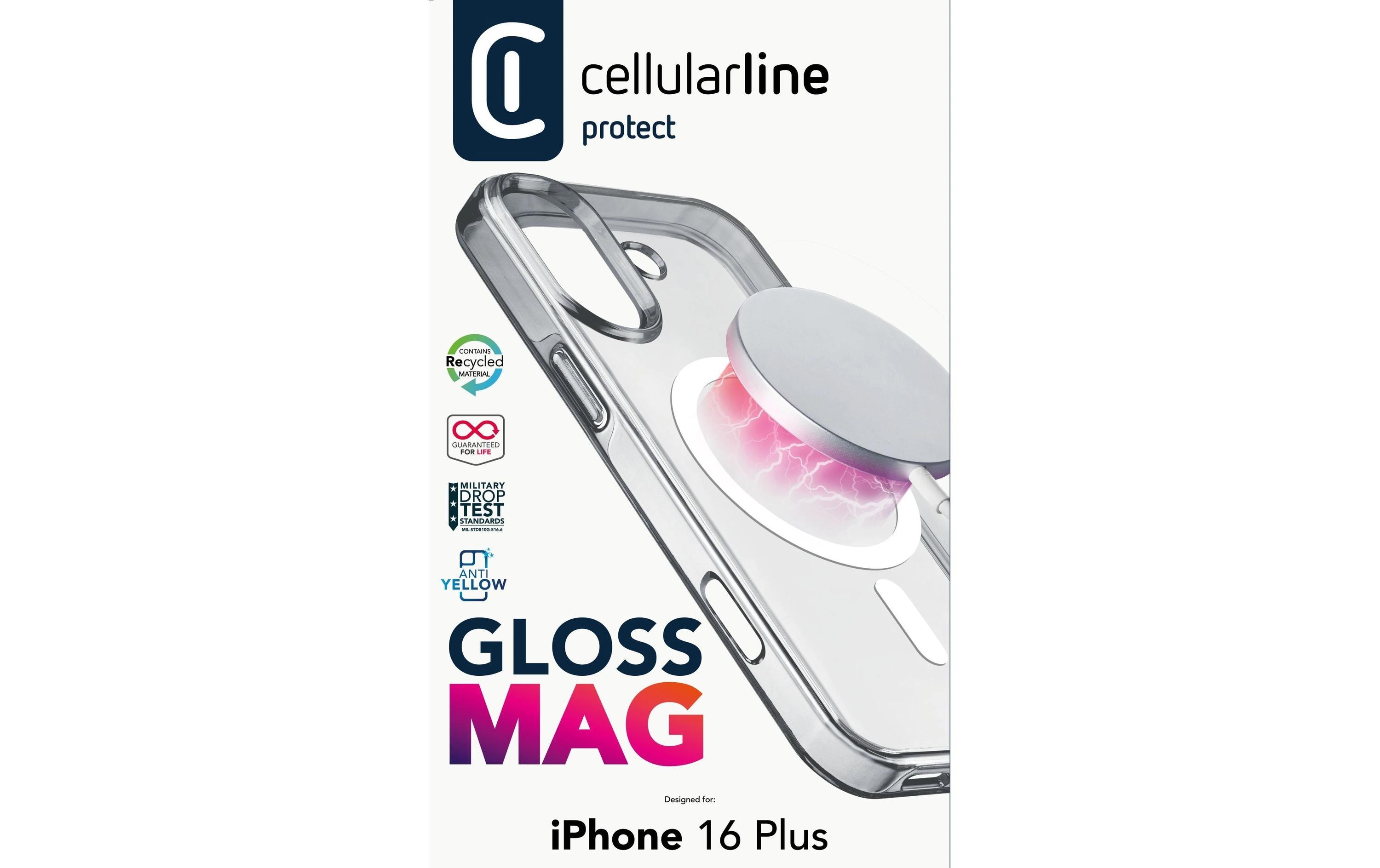 Back Cover Gloss Case iPhone 16 Plus TransparentSchutzhülle für das Apple iPhone 16 Plus