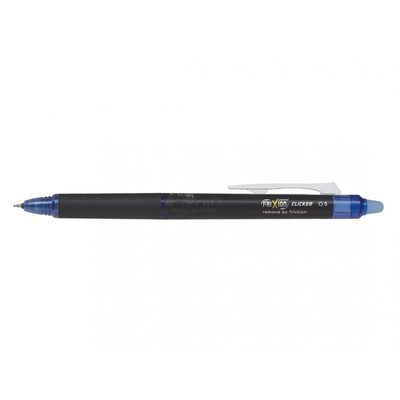 Pilot FriXion Point Clicker - Roller Gel effaçable - 0,5 mm - bleu