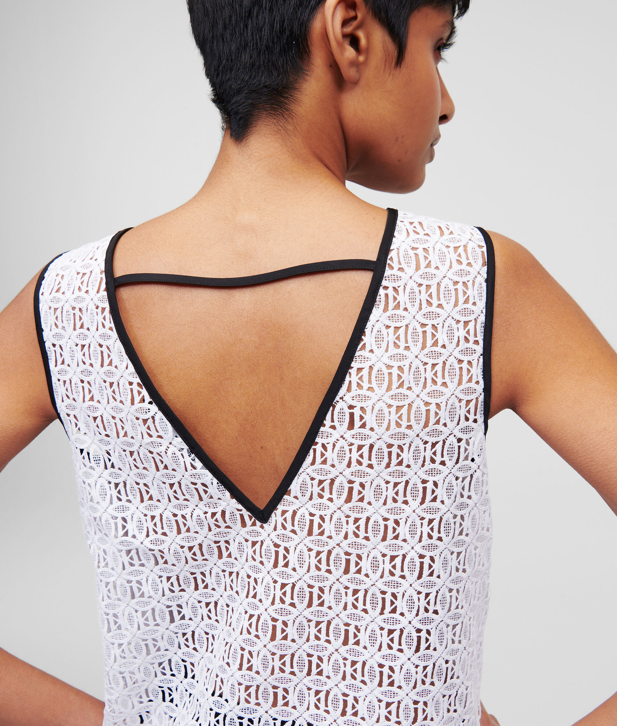 HAUT EN DENTELLE KL MONOGRAM