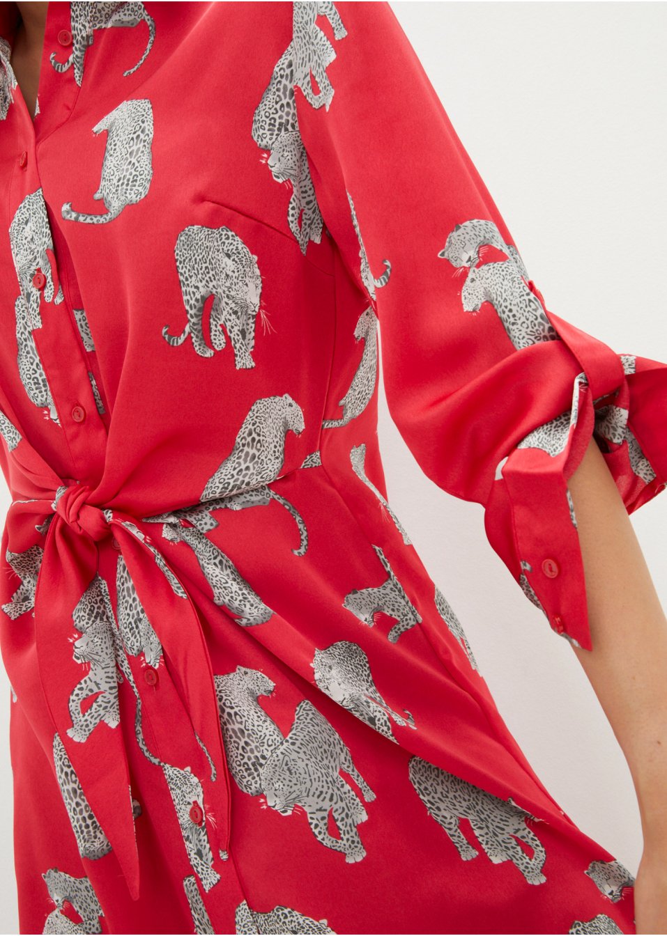 Robe-chemise en satin