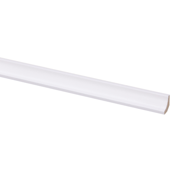 Hollat zelfklevend MDF wit folie 13x13 mm 260 cm