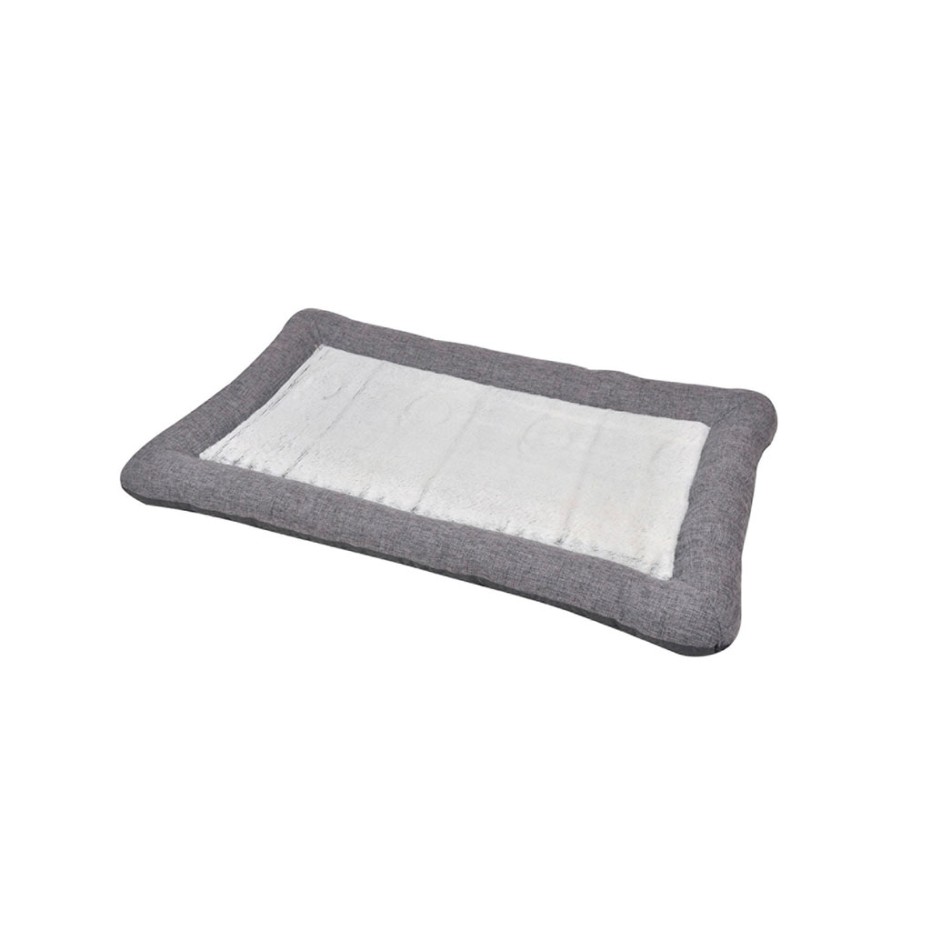 Coussin sol gris anthracite chien et chat D90cm