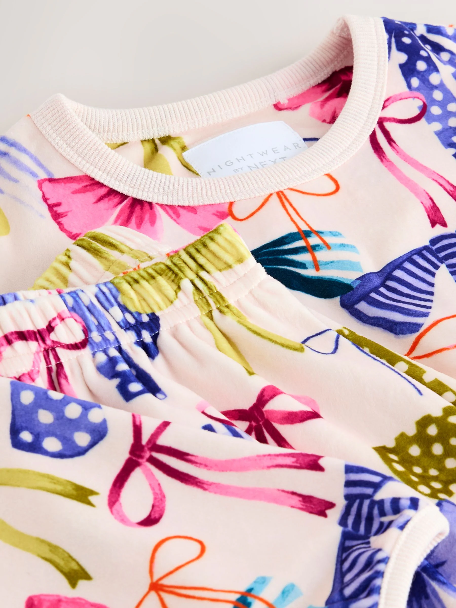 Meerkleurige Strik Print - Behaaglijke fleece pyjama (9 mnd-16 jr)
