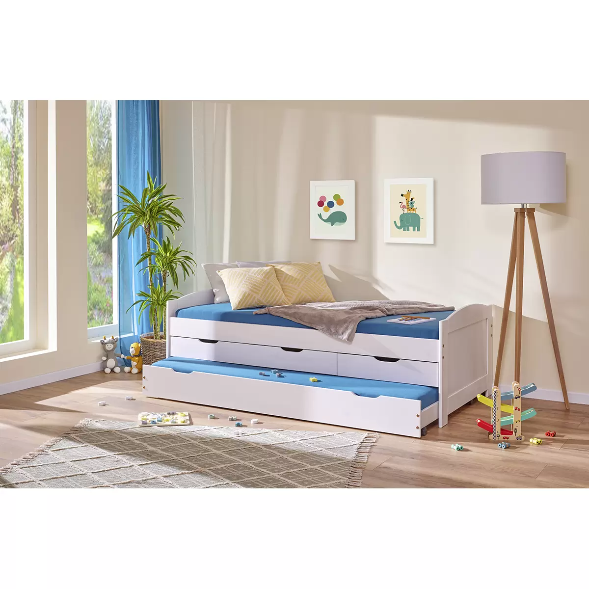 Funktionsbett Ulli 90x200 weiss
