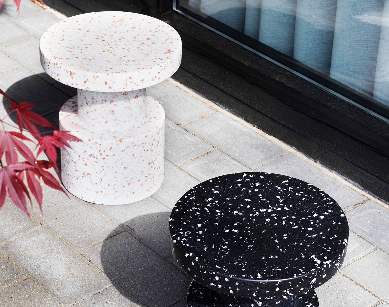 Normann Copenhagen  Bit skammel - sort/hvid