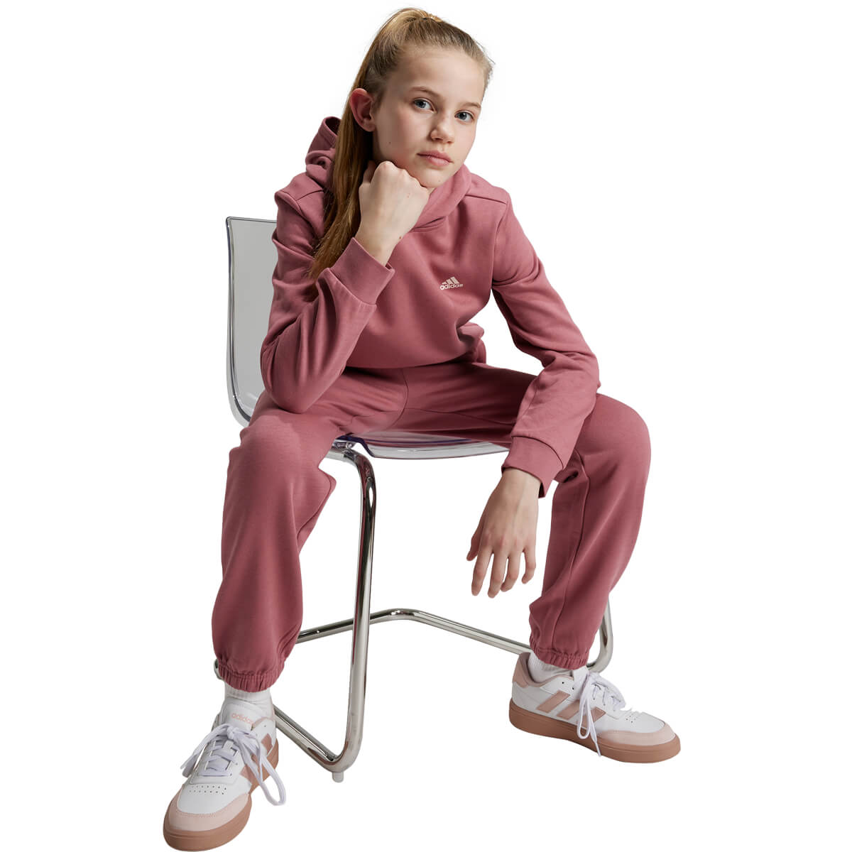 adidas Small Logo Feel Cosy Hættetrøje Børn