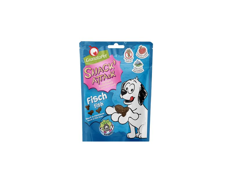 GranataPet Snack' Attack Fisch 100g Ergänzungsfuttermittel für Hunde