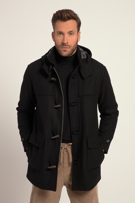 Dufflecoat, wasserabweisend, Knebel Knöpfe, bis 8 XL