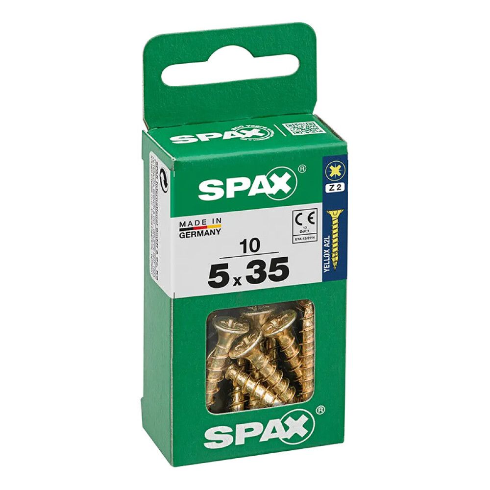SPAX SENKHODE GUL 5X35, S 10 STK