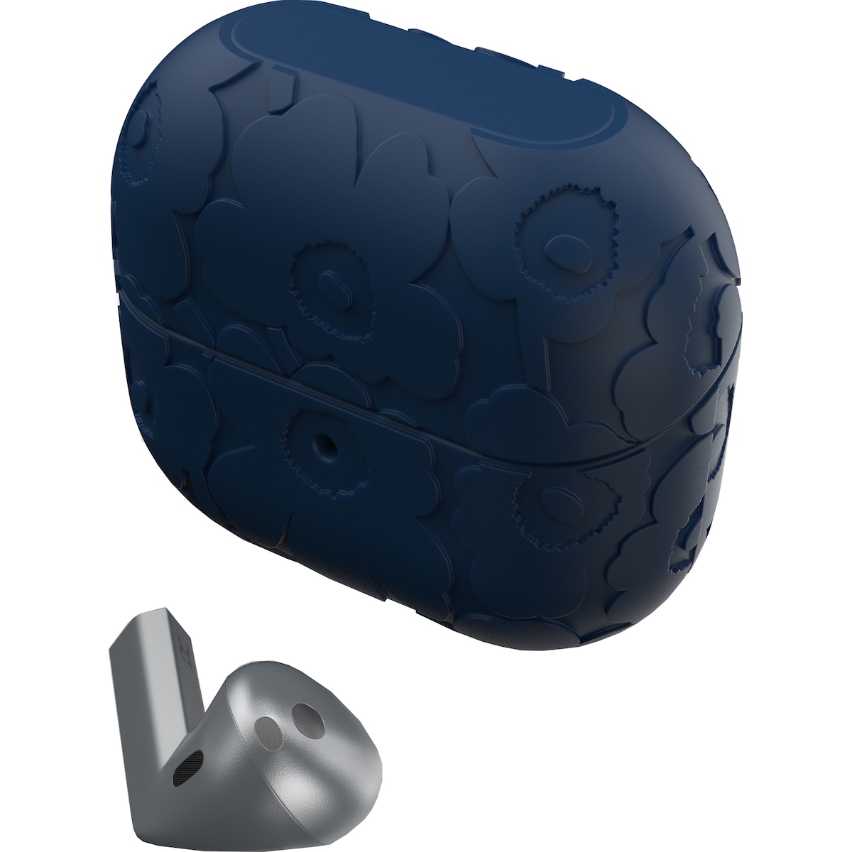 Samsung Galaxy Buds3/Pro Marimekko deksel (sort/blå)