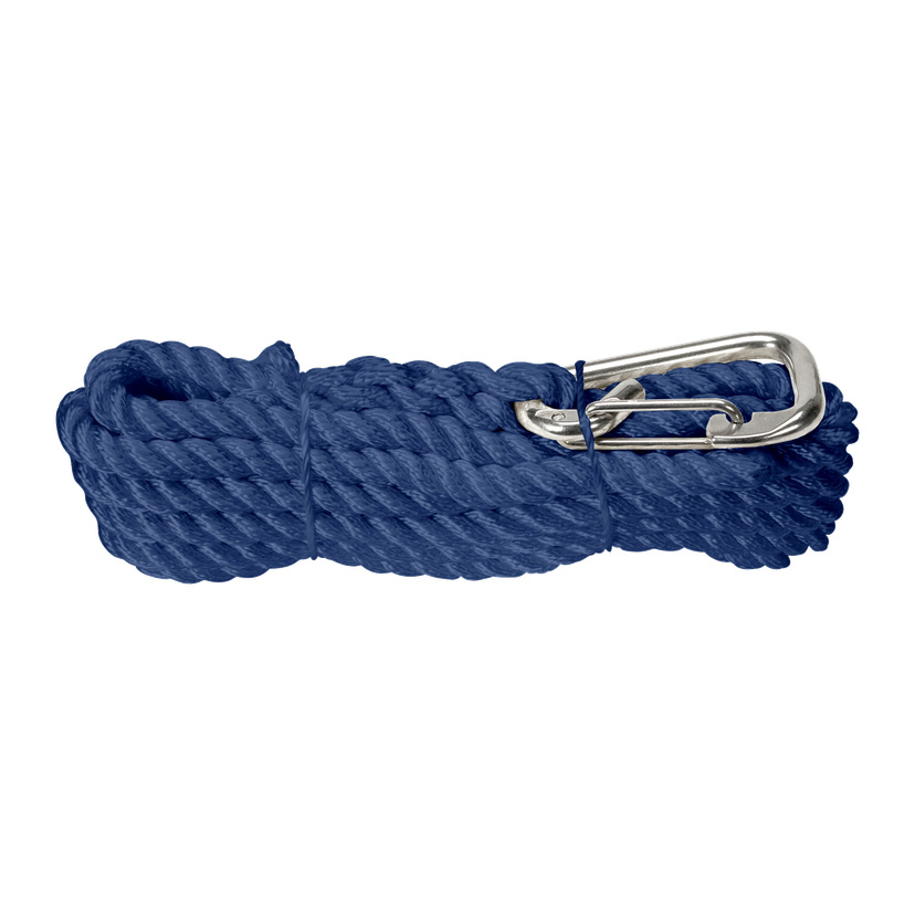 Fortøyningstau med karabinkrok 10 mm 4 m