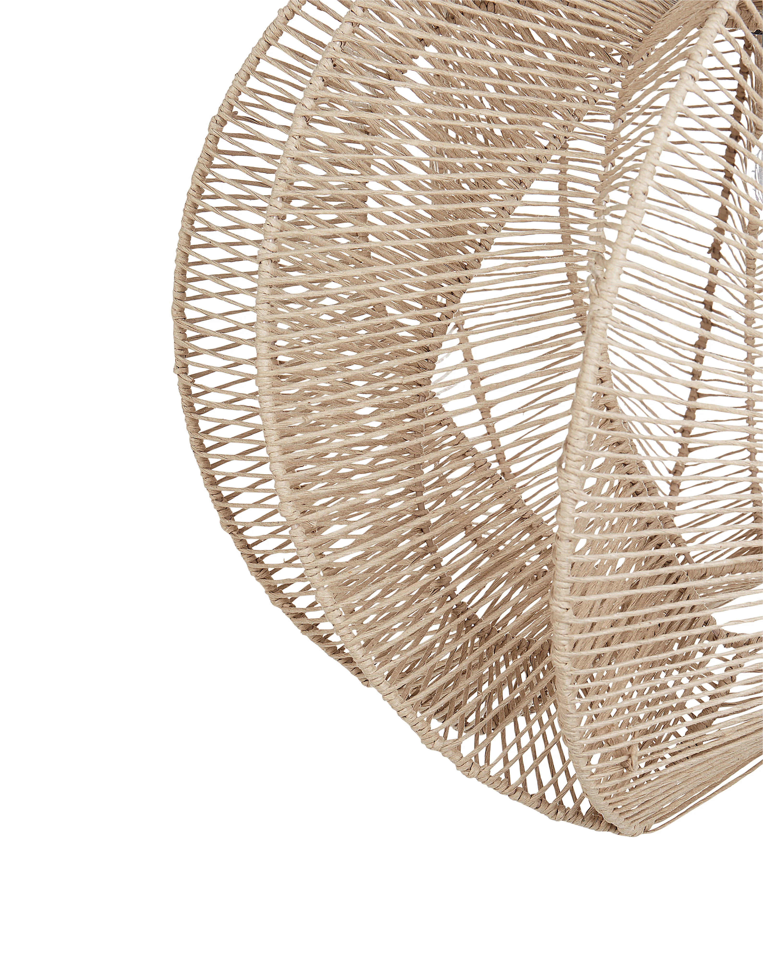 Hanglamp MANINGA Papierkoord Lichtbruin