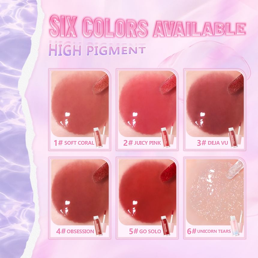 IRENEDA - Hi-Shine Lipgloss - 6 kleuren