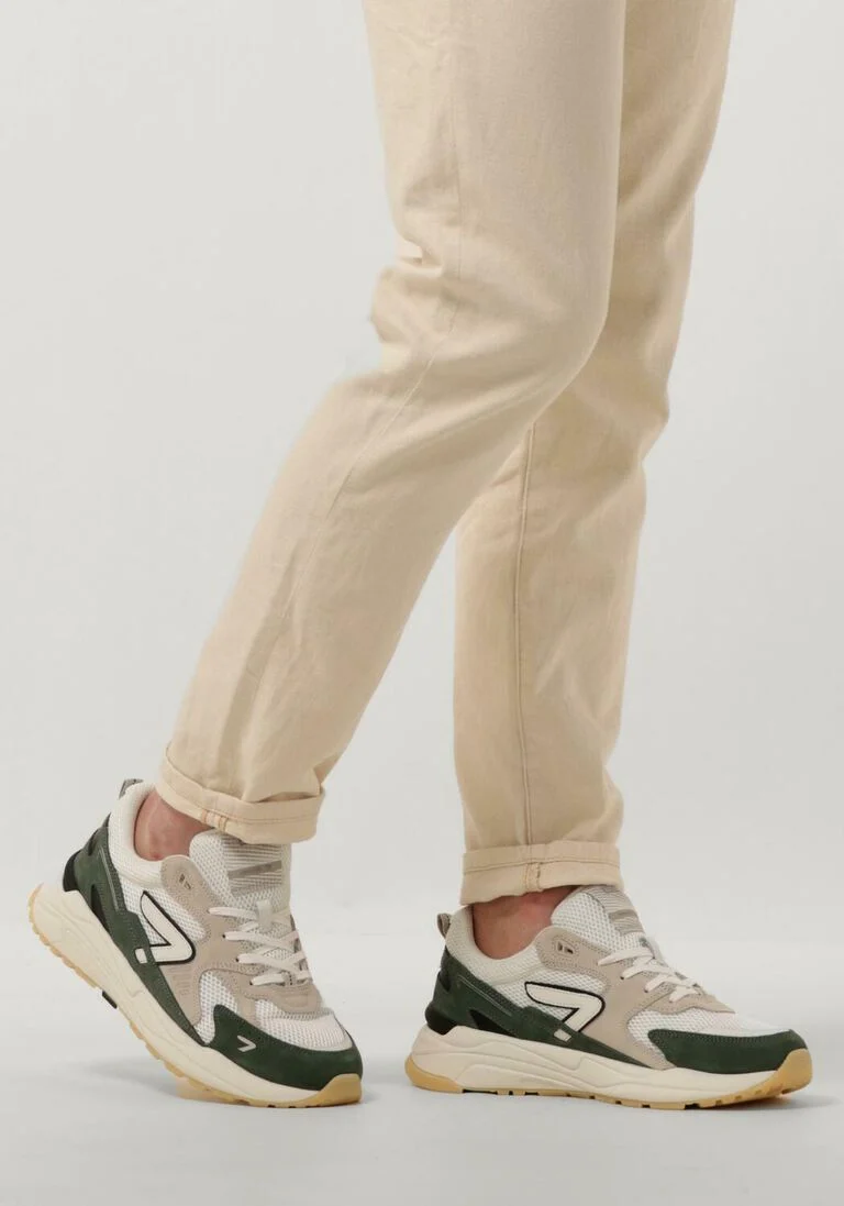 HUB witte hub lage sneakers grid-m