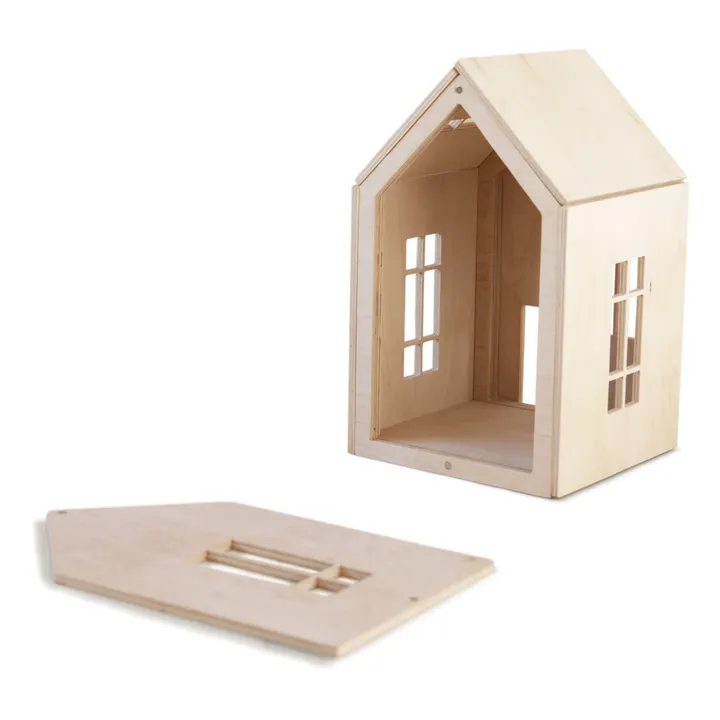 Babai Toys Maisonnette aimantée à construire en bois