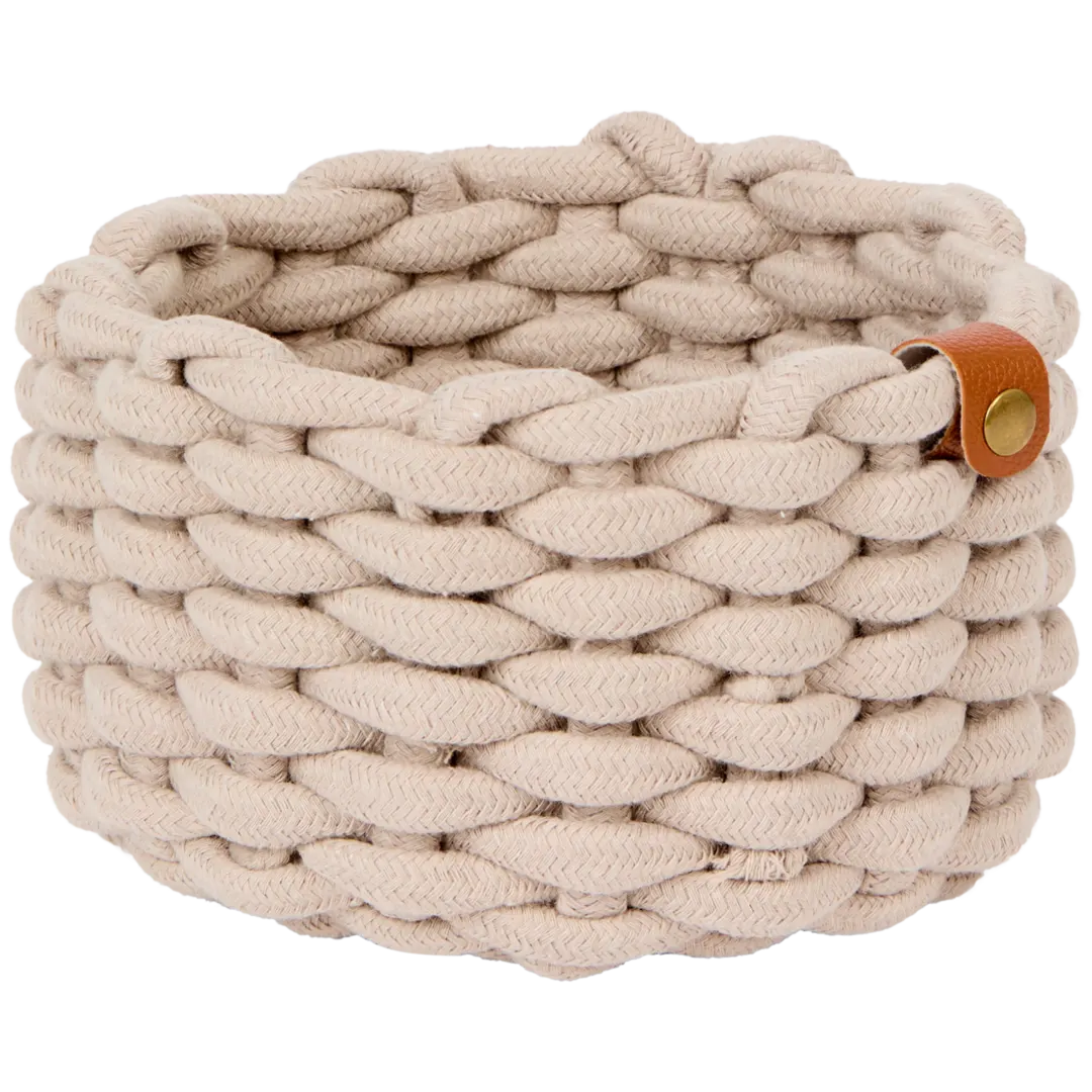 Gevlochten opbergmand Ø 19 x 11 cm | diverse kleuren