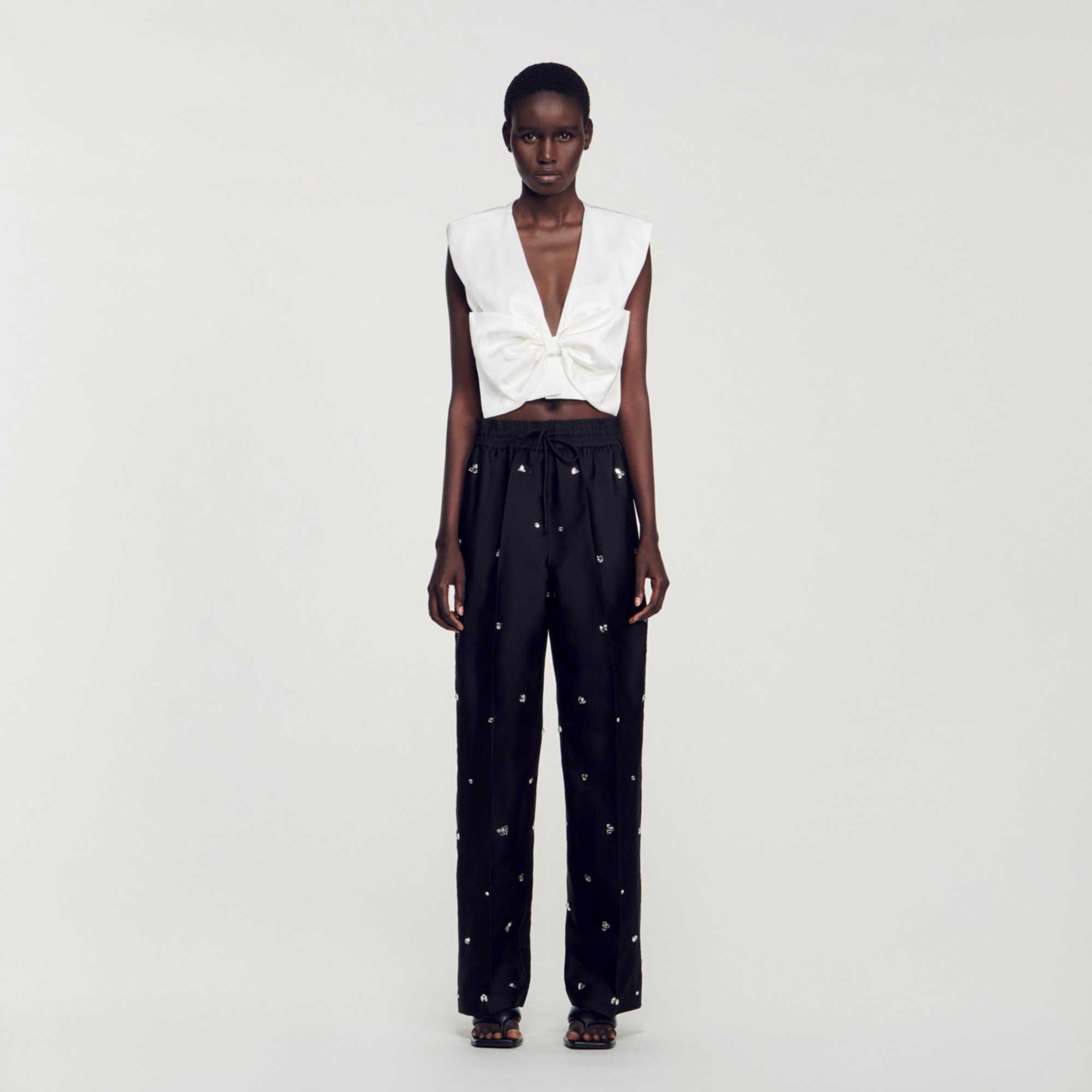 Pantalon orne de strass