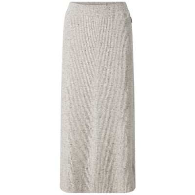 Damen-Strickrock meliert, Hellgrau