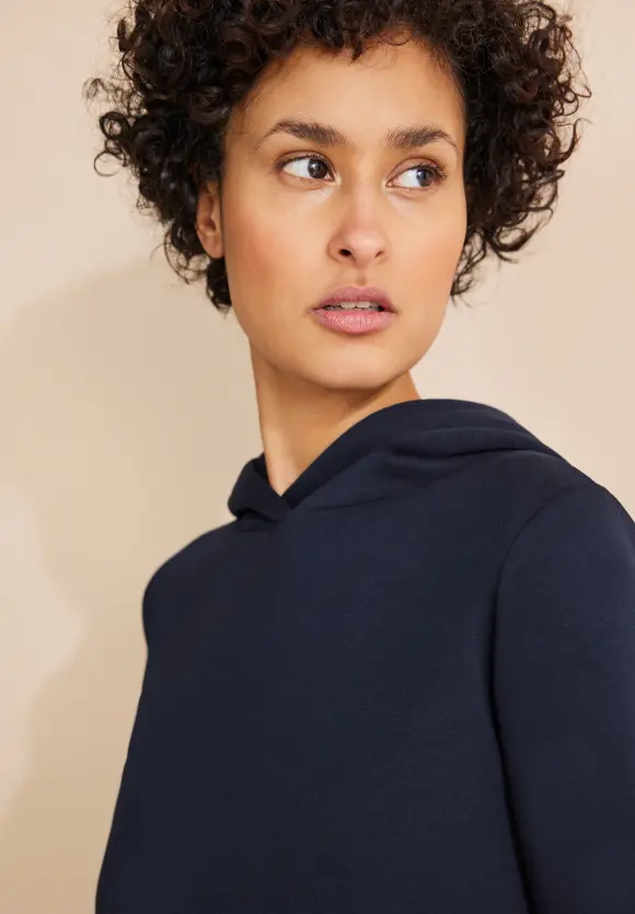 Cupro Sweatshirt - deep blue