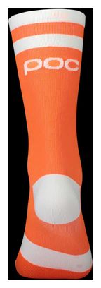 Chaussettes VTT Poc Lure Orange/Blanc