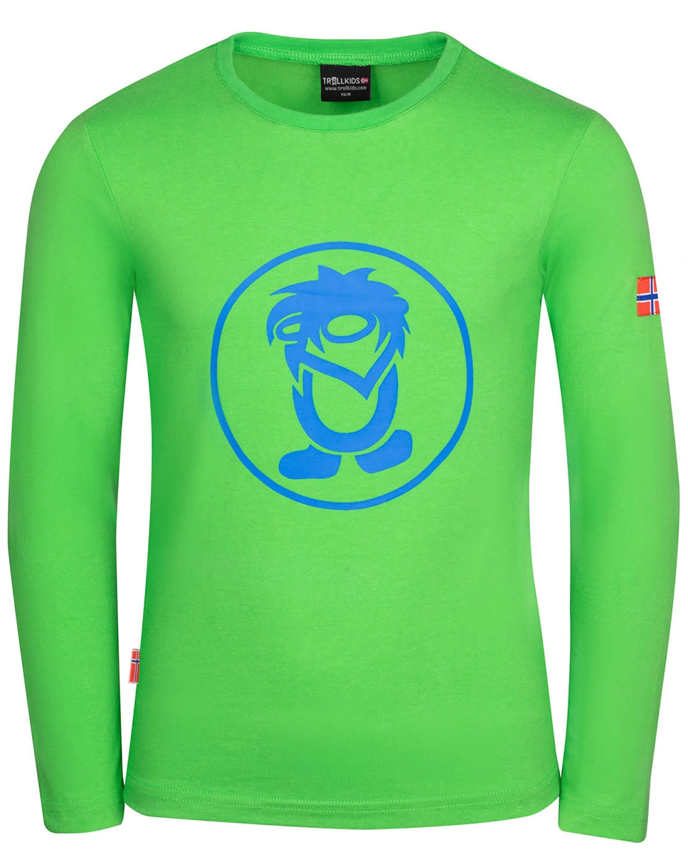 Langarmshirt TROLL in bright green/blue