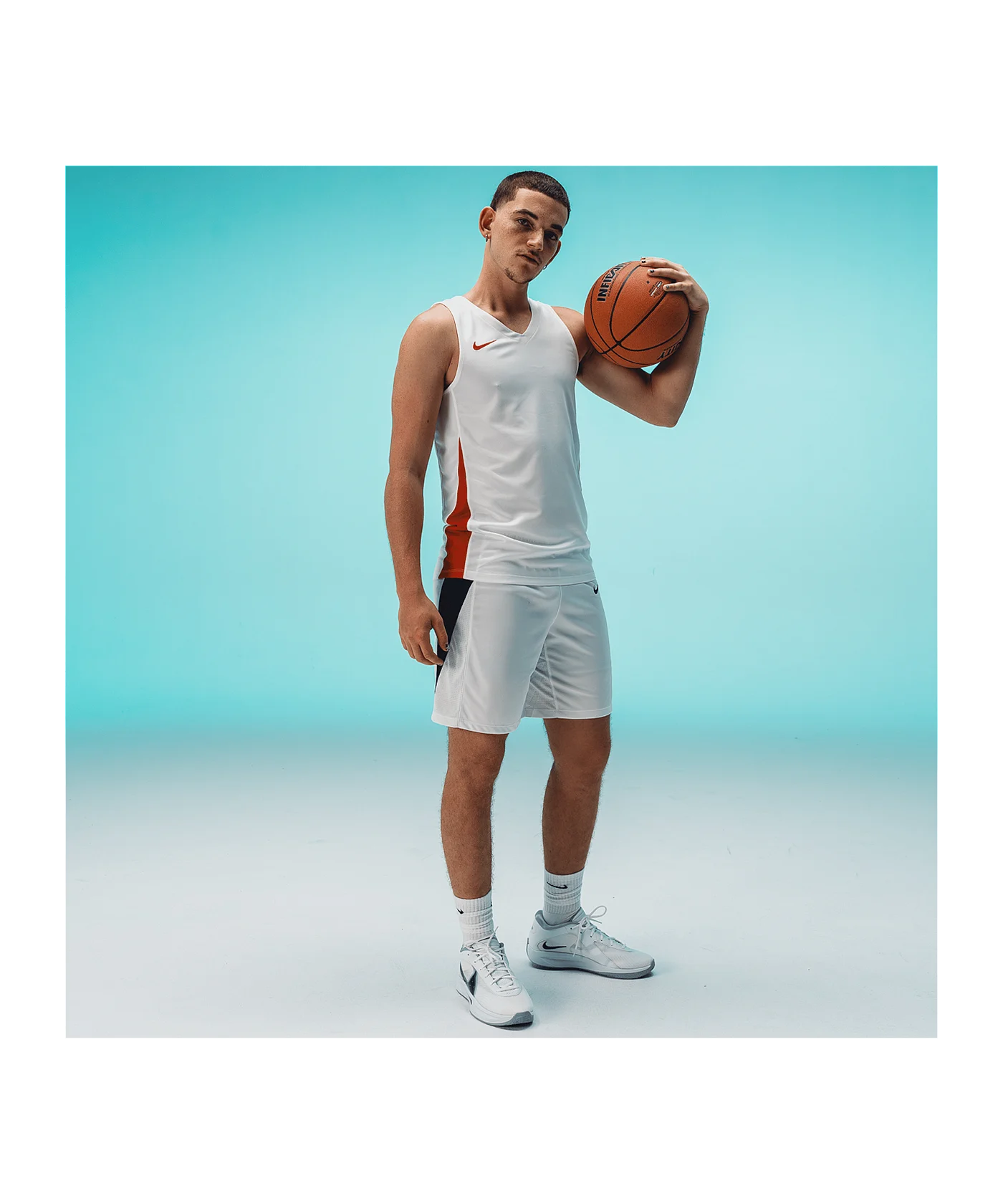 Nike Team Basketball Stock Short Weiss F100