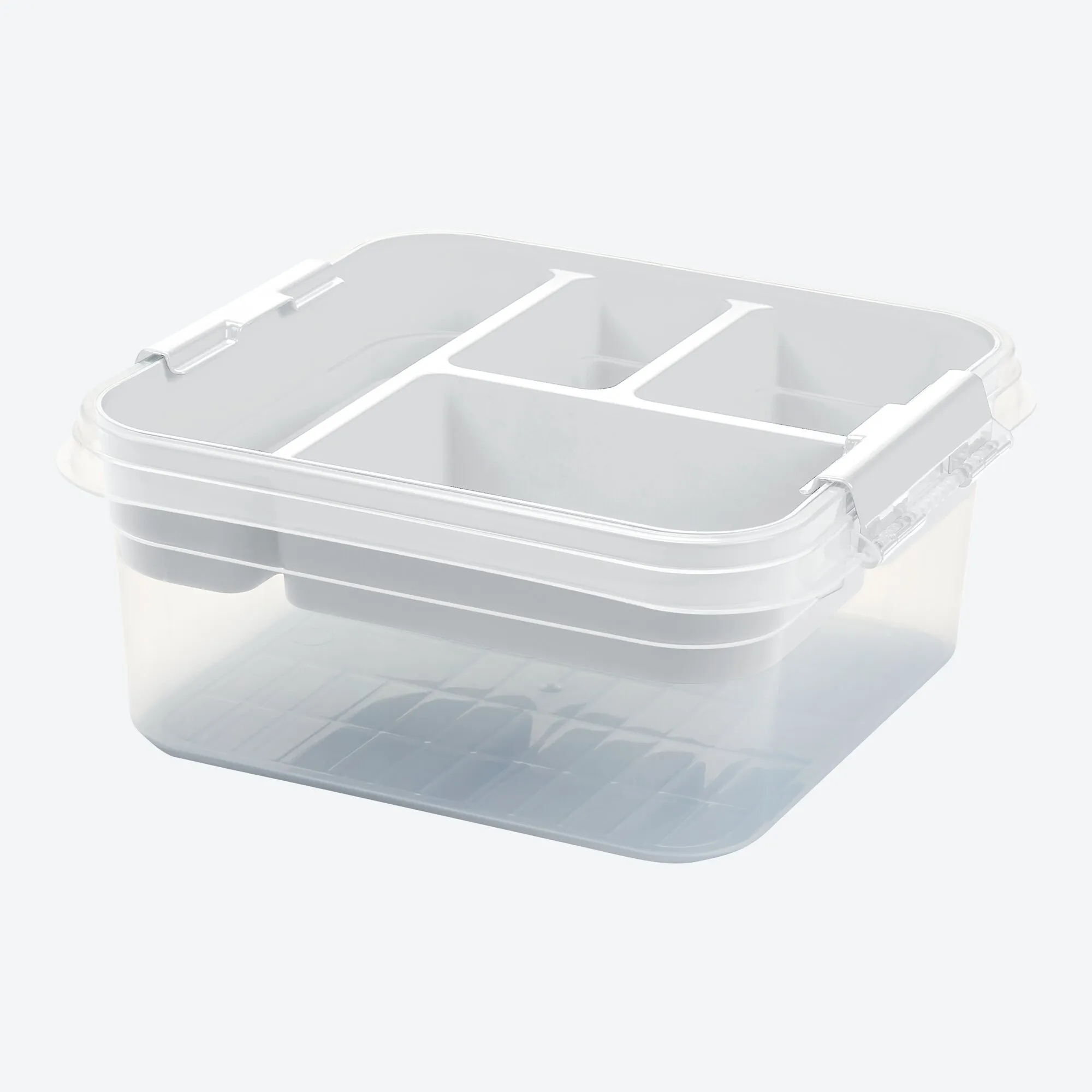 Organisier-Box mit Einsatz, ca. 25x26x11cm