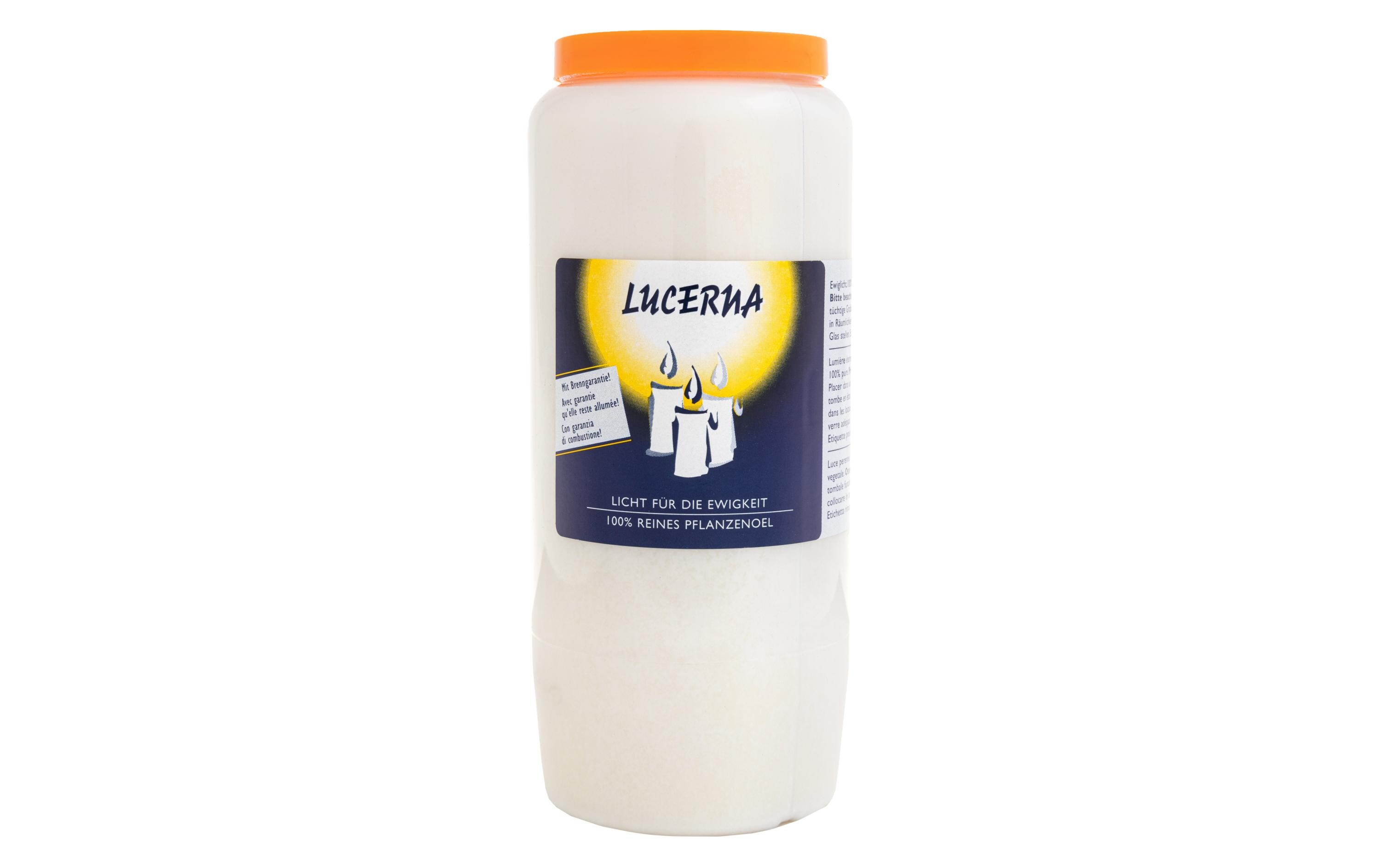 Grabkerze Lucerna WeissNatrüliche Grabkerze