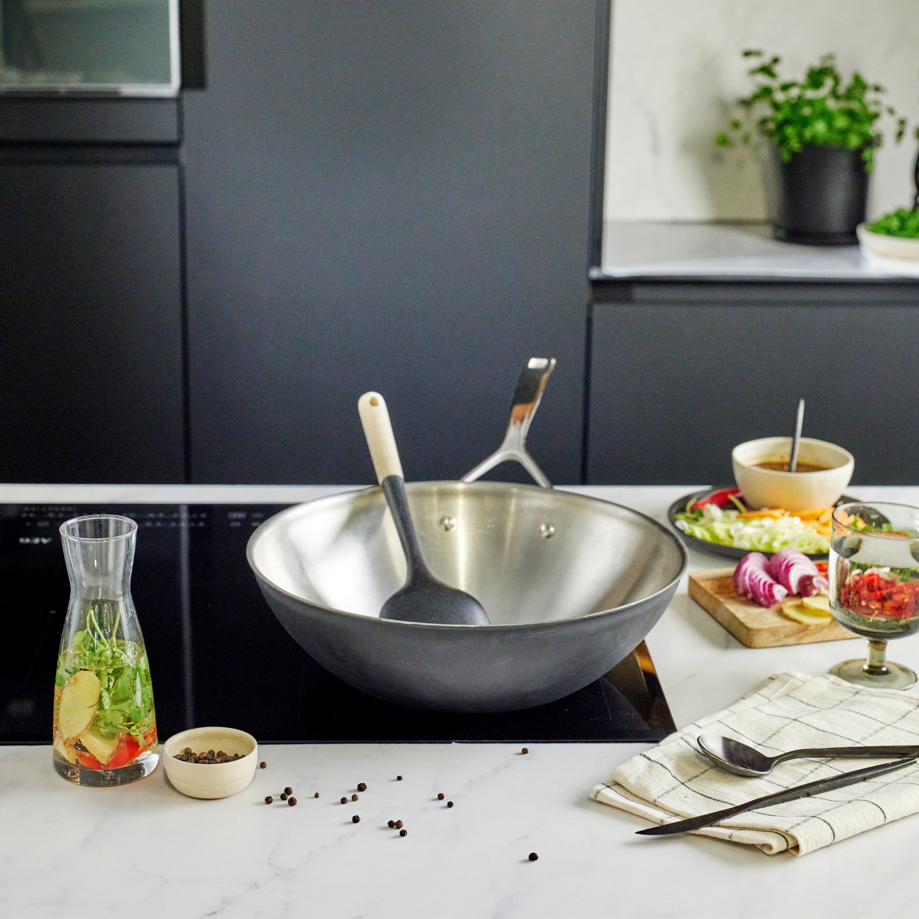 Demeyere Black 5 Wokpan Ã 30 cm