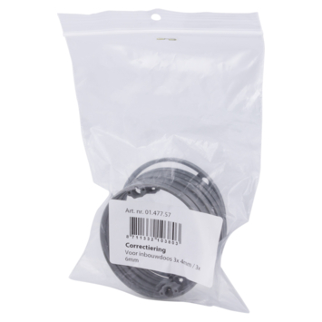 Attema inbouwdoos correctiering 6mm 6 Stuks