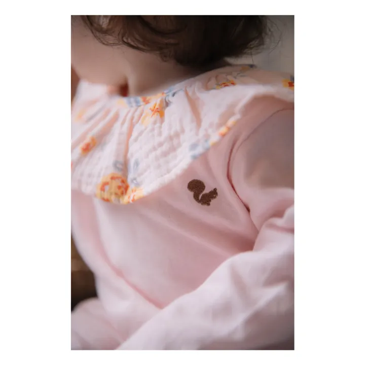 Risu Risu Pyjama Caline Coton Bio | Rose pâle