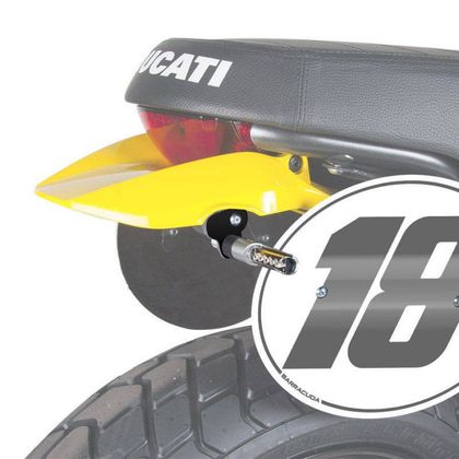 Support Clignotant Barracuda ARRIERE POUR DUCATI SCRAMBLER - Noir