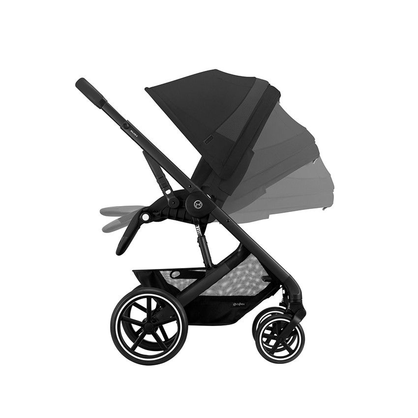 Poussette Balios S Lux 2023 - Châssis Noir / Siège Moon Black - Ecru