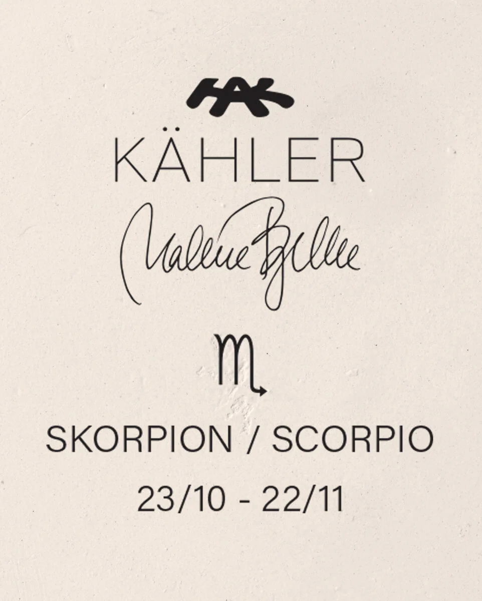 Kähler  Astro Skorpion, hvid - H12 cm.