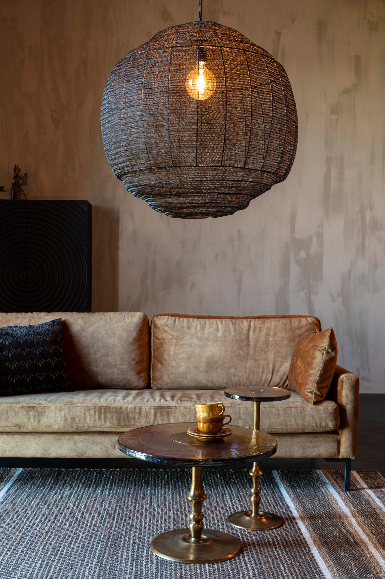 Dutchbone vloerlamp Meezan Dutchbone Meezan Vloerlamp - Zwart