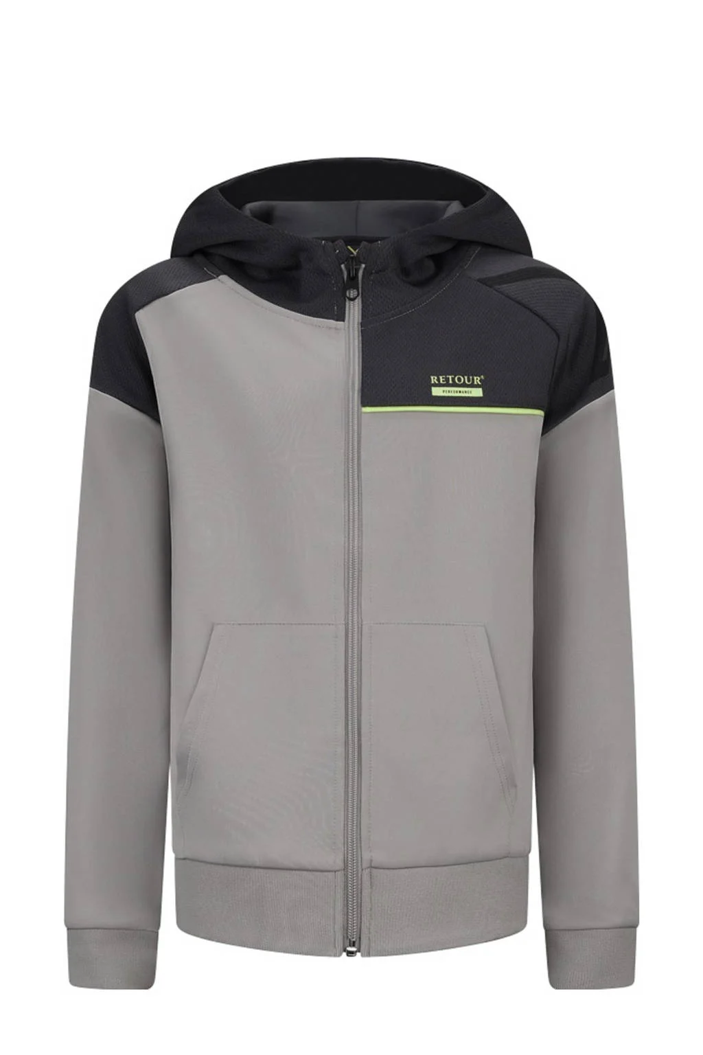 Retour Jeans sweatvest Athlete grijs/antraciet