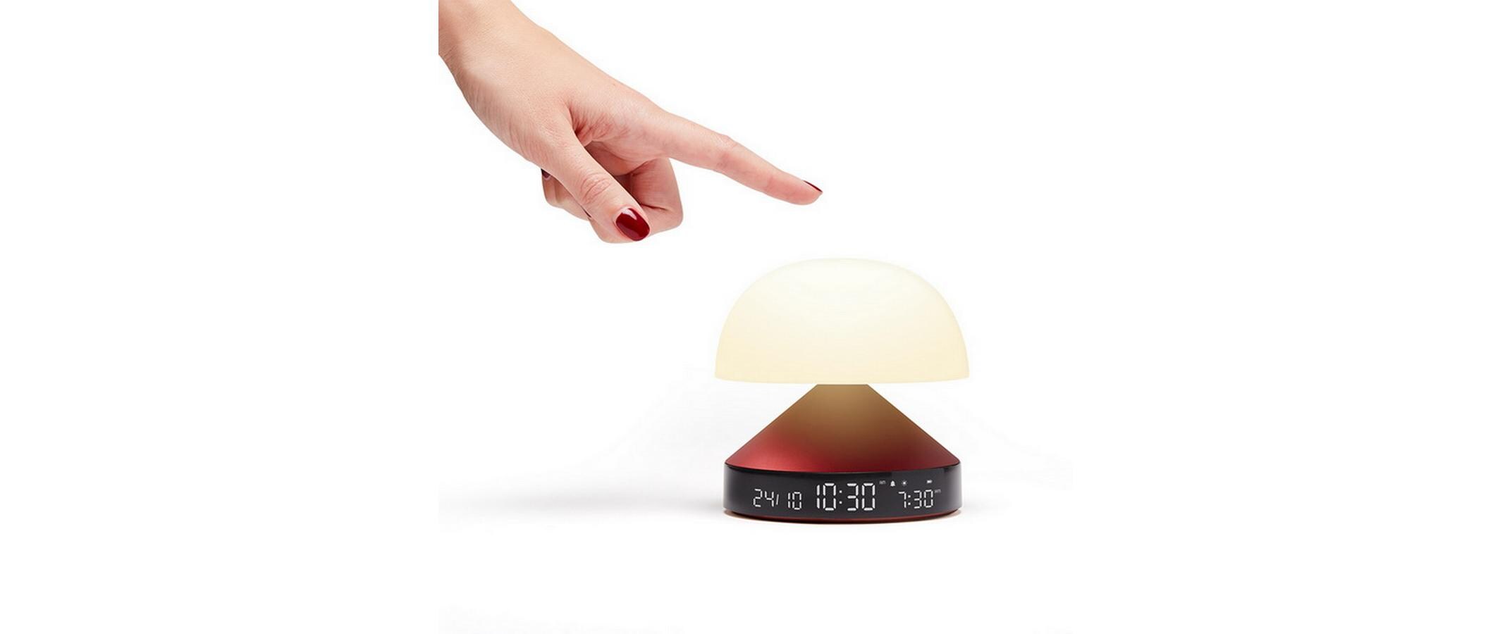 Lichtwecker Mina Sunrise BordeauxDigitalwecker