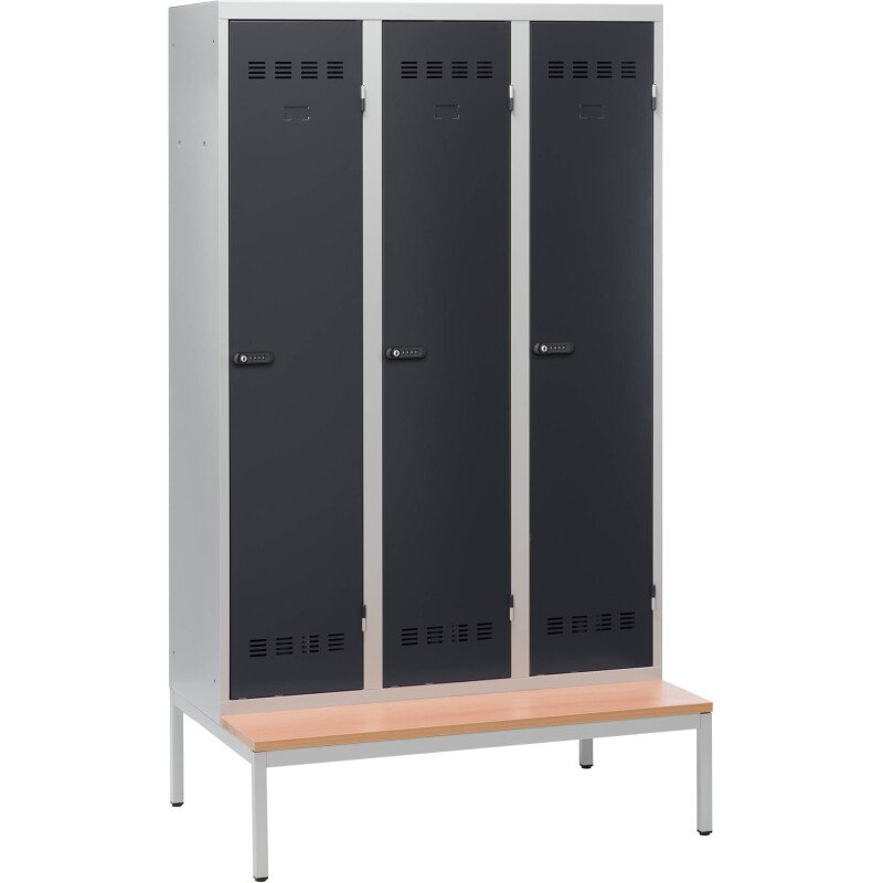 Vestiaire Color monobloc industrie salissante - serrure à code
