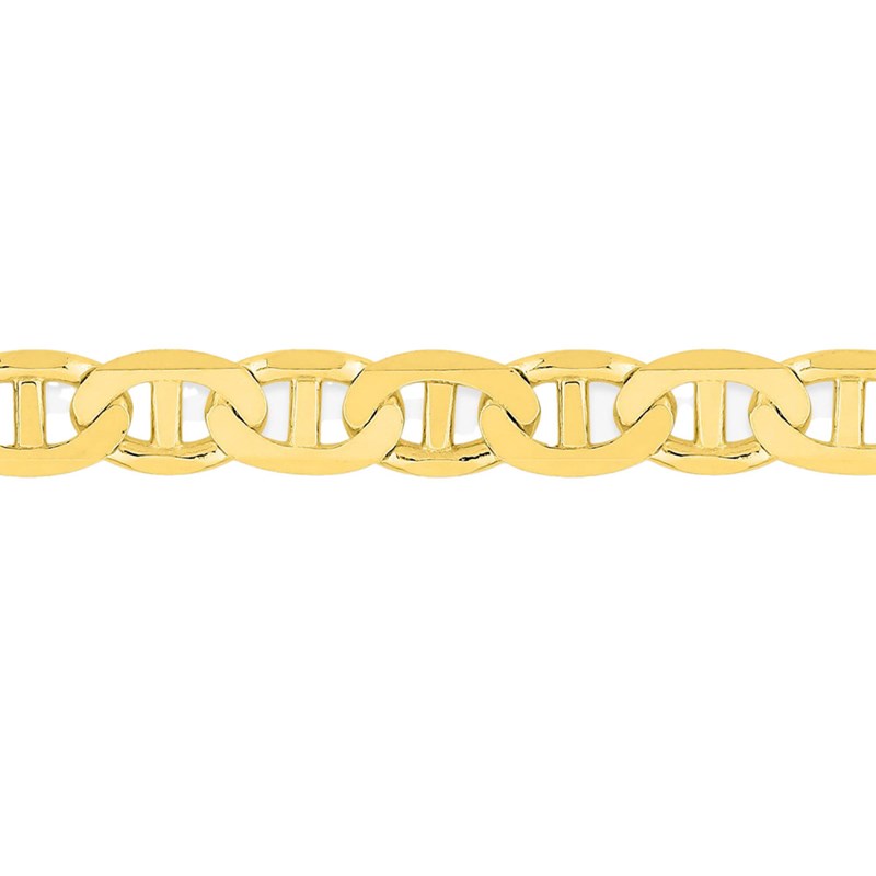Bracelet Mixte 18 cm - Maille Marine - Or 18 Carats - Largeur 3.5 mm