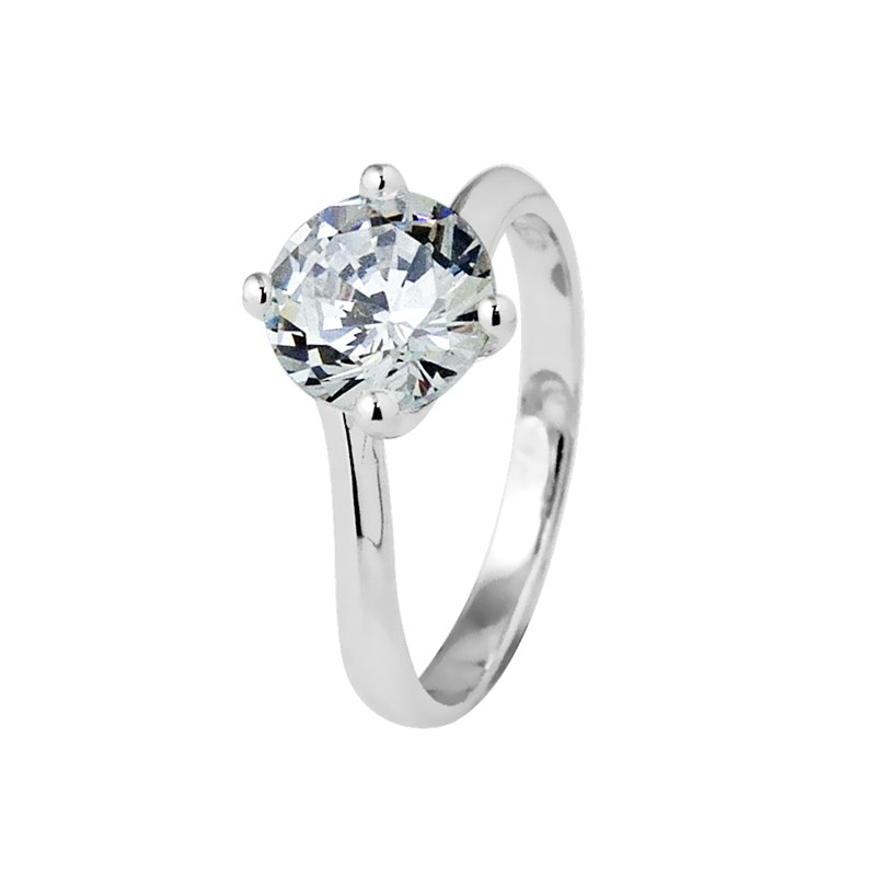Bague solitaire - Argent 925