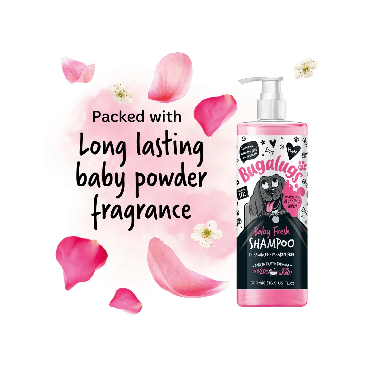 Bugalugs Hundeshampoo Baby Fresh Duft 500 ml