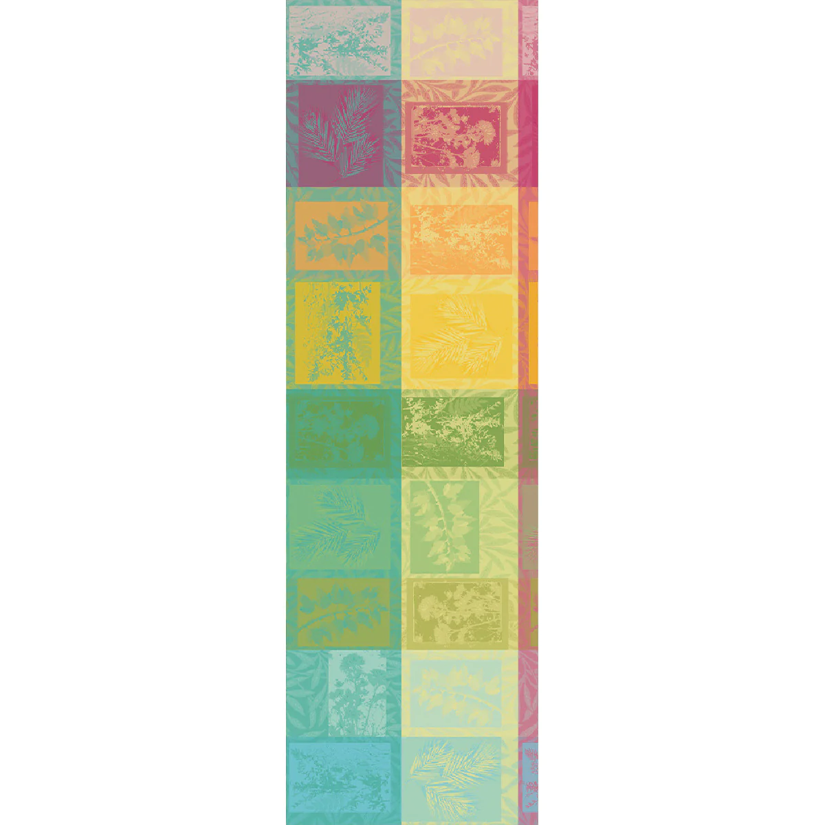 Chemin de table pur coton multicolore 180X55 Garnier Thiebaut