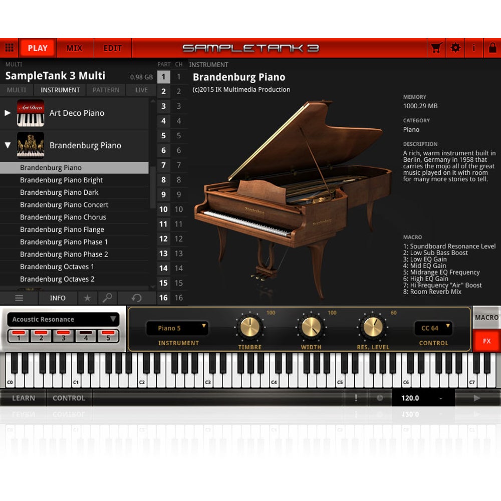 IK Multimedia Brandenburg Piano (download)
