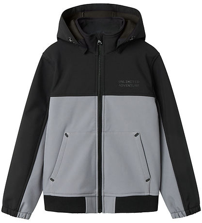 Name It Softshelljacke m. Fleece - NkmAlfa08 - Spottdrossel