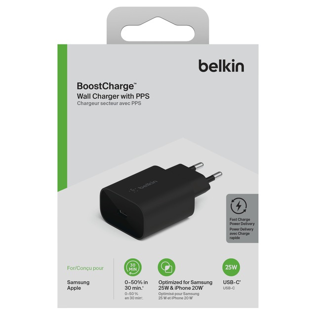Belkin USB-Ladegerät »25 Watt USB-C Ladegerät« mit Power Delivery 3.0 und PPS, USB-C Charger