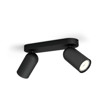 Philips duospot Pongee zwart