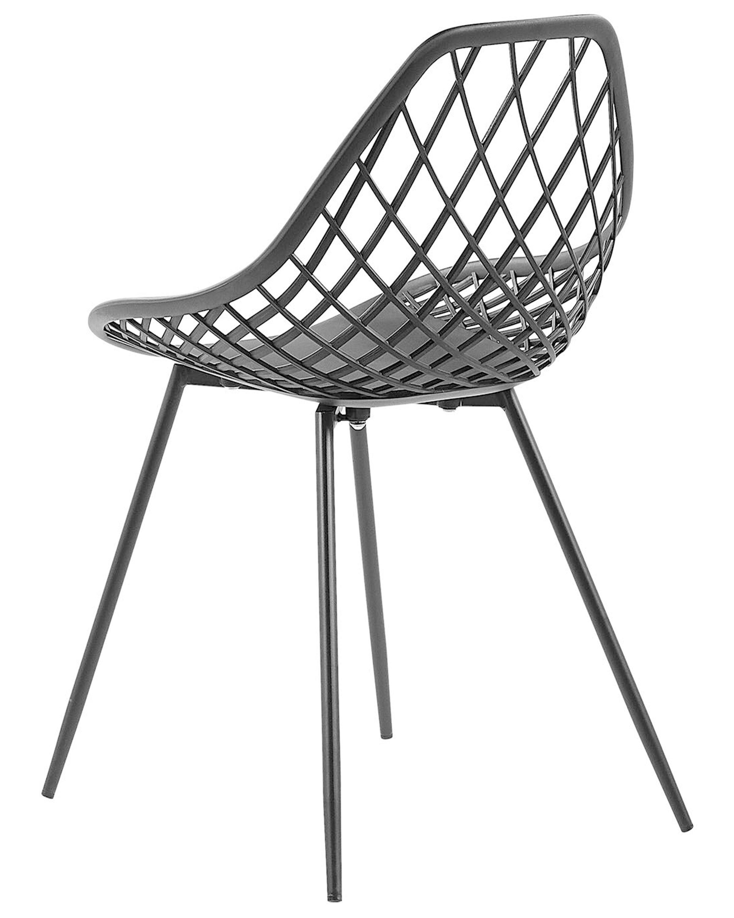 Set van 2 eetkamerstoelen CANTON Zwart