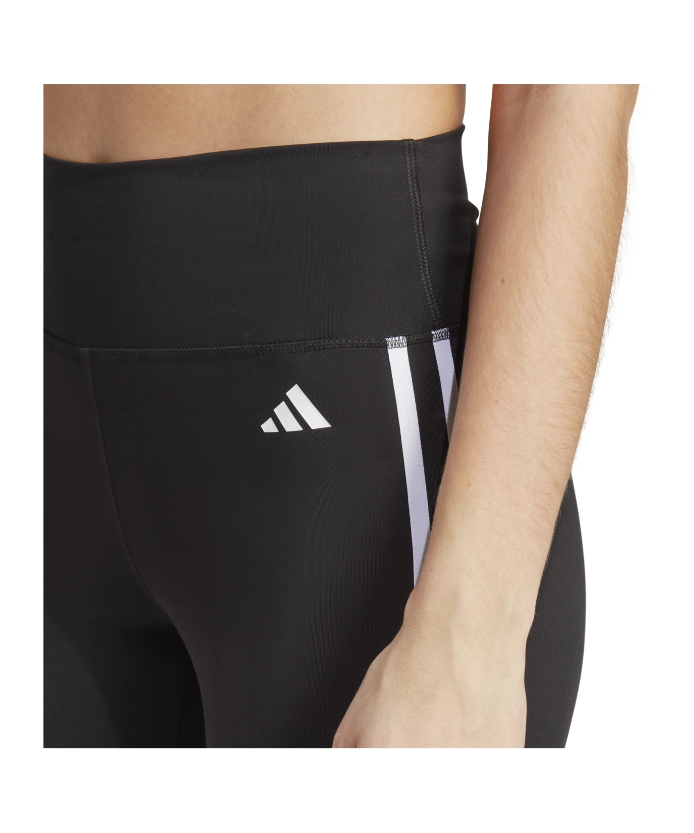 adidas Train Essentials 3-Stripes High-Waisted 3/4 Leggin Black
